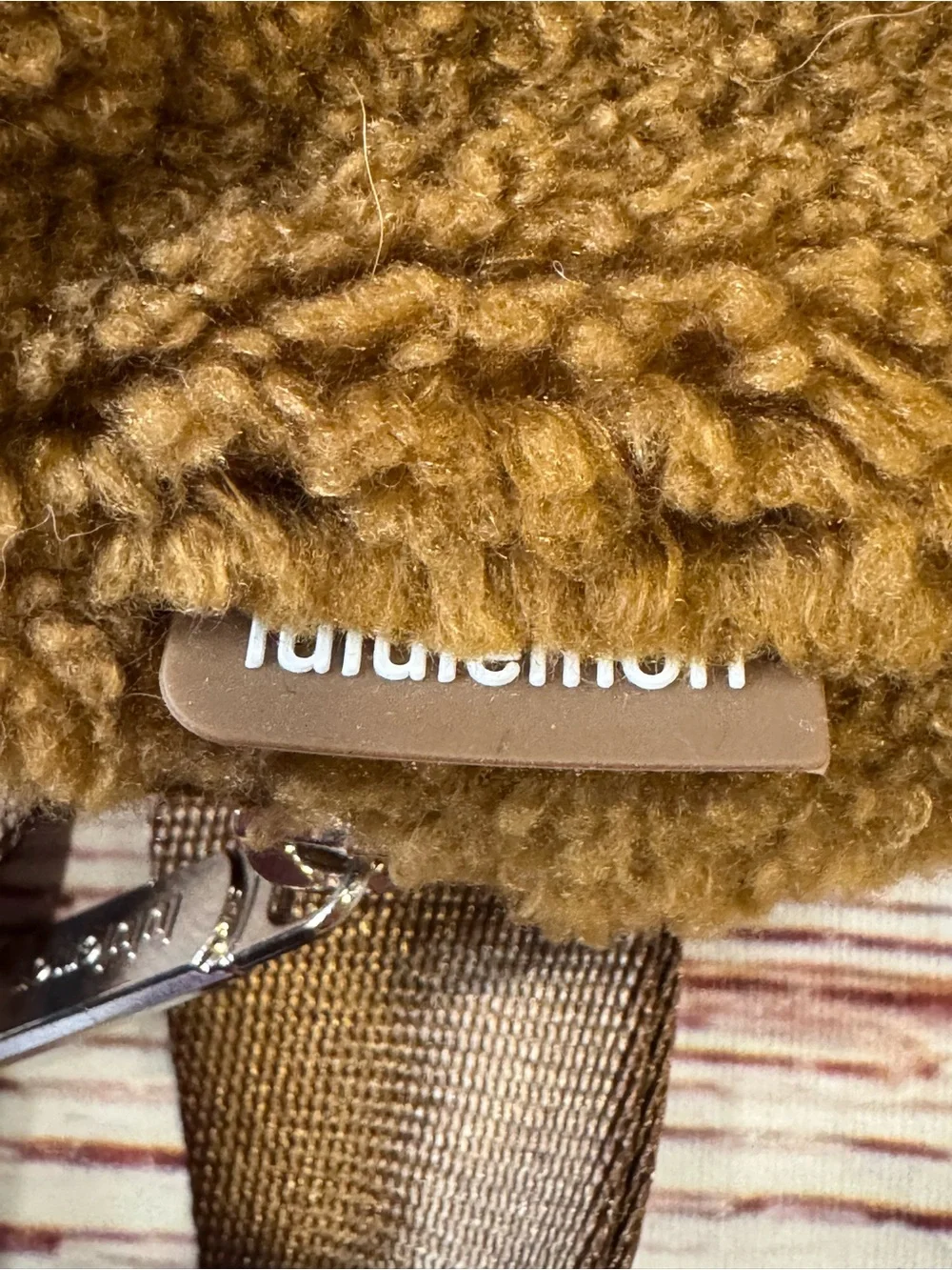 Lululemon Everywhere Belt Bag 1L Fleece Gold Hardware in Burnt Caramel